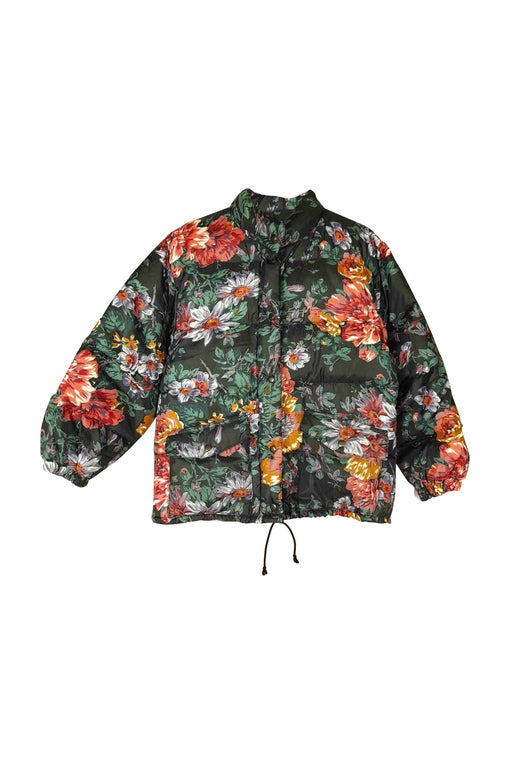 Floral down jacket