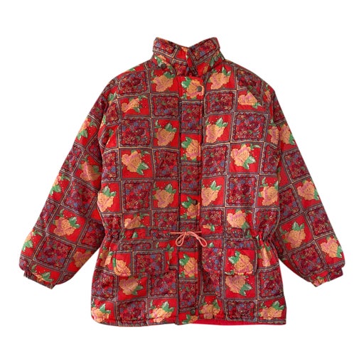 Floral down jacket