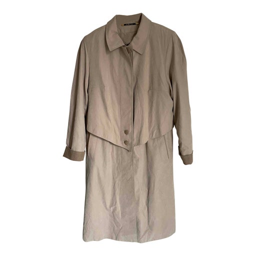 Beige trench coat