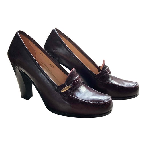 Mocassins à talons 