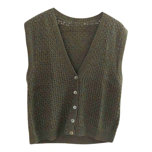 Sleeveless wool vest