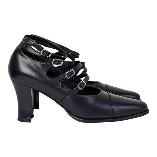 Babies multibrides en cuir 