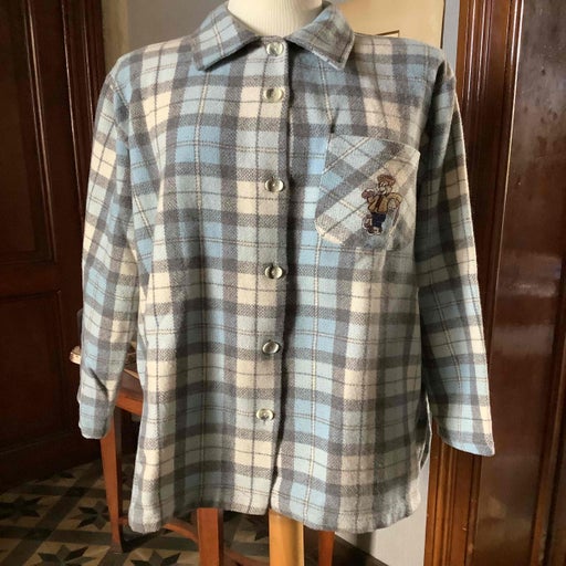 Checked wool shirt