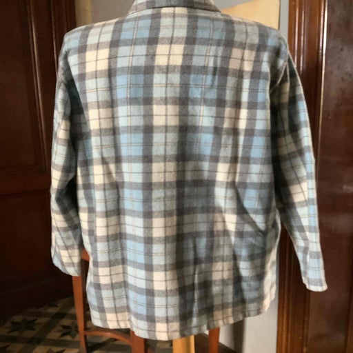 Checked wool shirt
