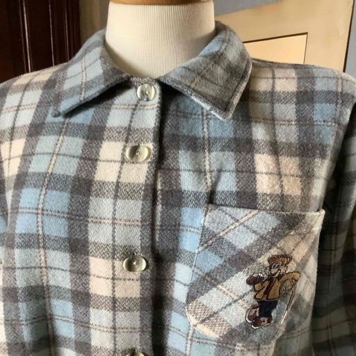Checked wool shirt