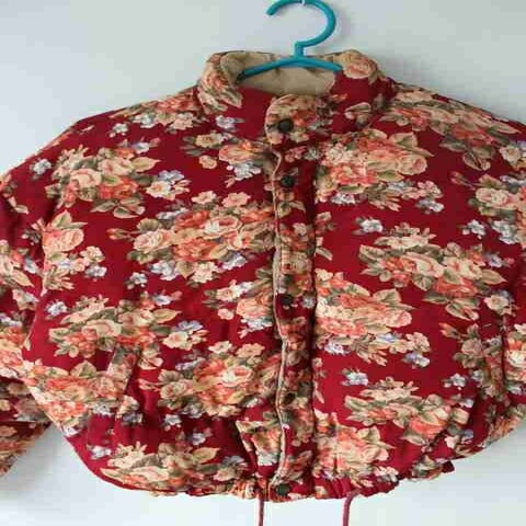 Floral down jacket