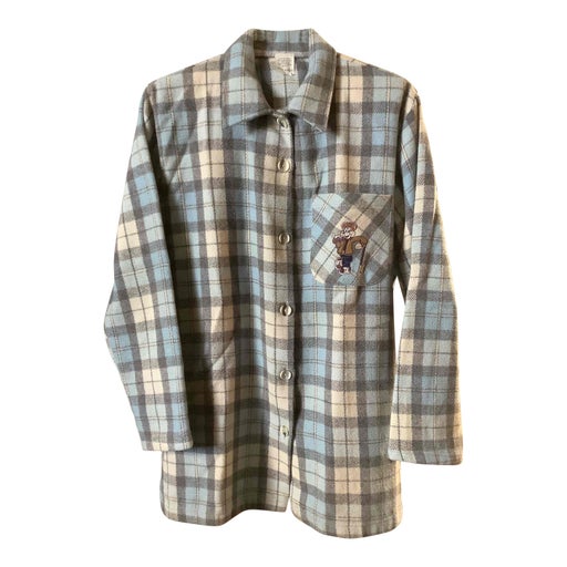 Checked wool shirt