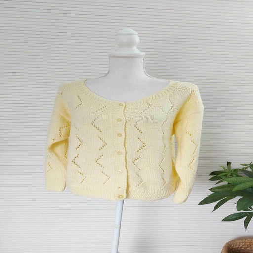 Openwork cardigan
