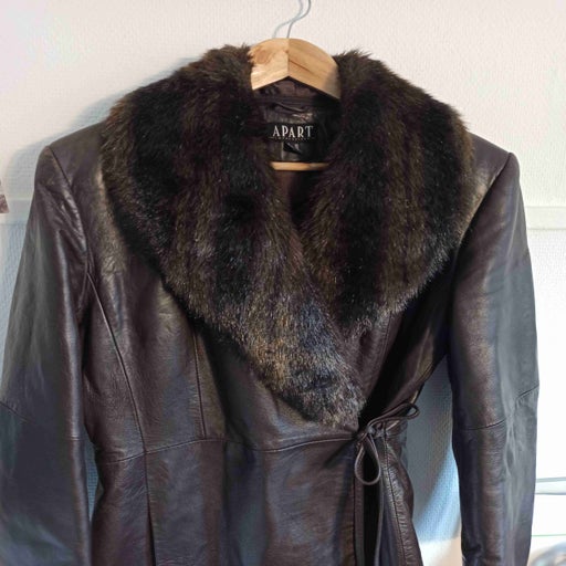 Leather safari jacket