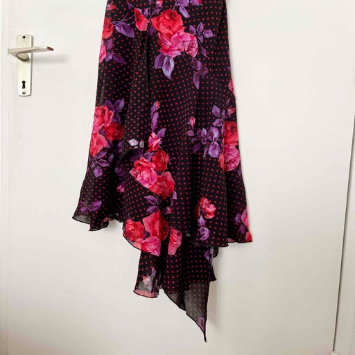 Polka dot and floral dress