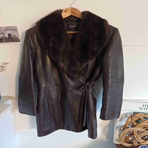 Leather safari jacket