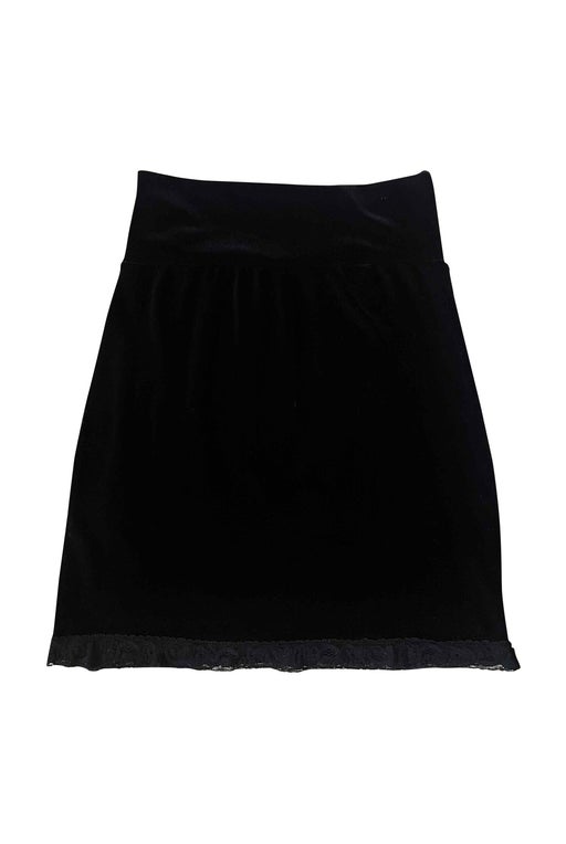 Bodycon velvet skirt