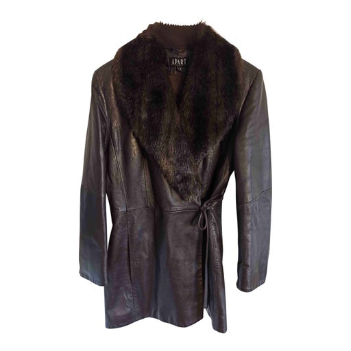 Leather safari jacket
