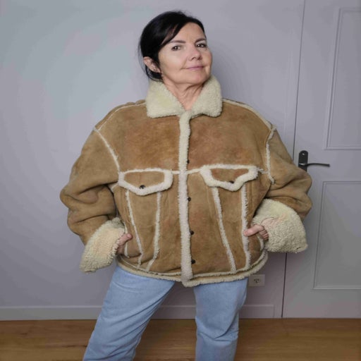 Shearling bomber