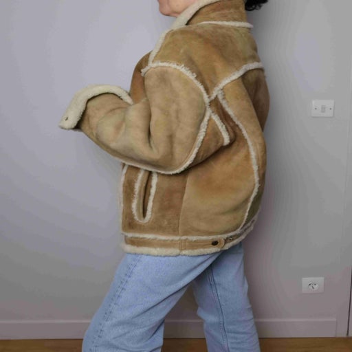 Shearling bomber