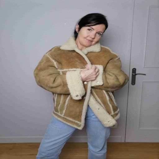 Shearling bomber