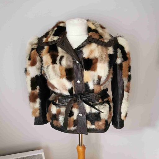 Fur and leather coat