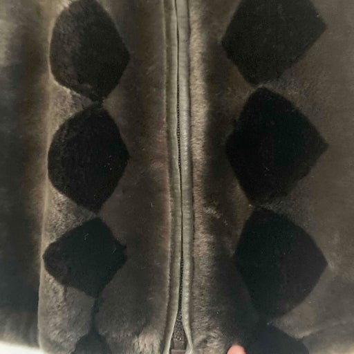 Golden sheepskin jacket