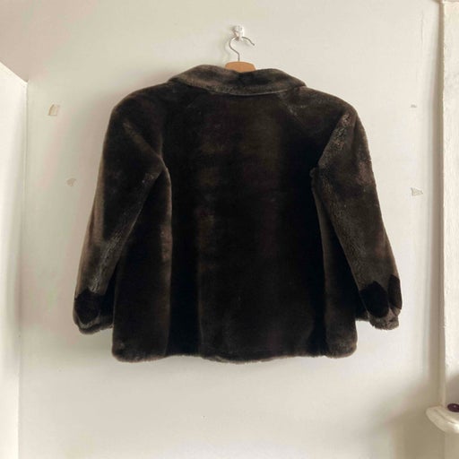 Golden sheepskin jacket