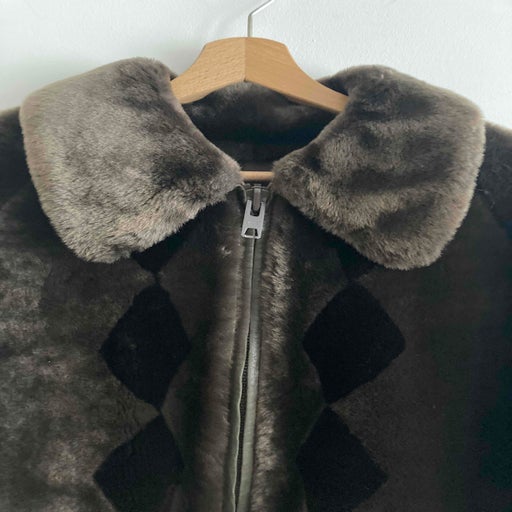 Golden sheepskin jacket