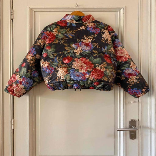 Floral down jacket