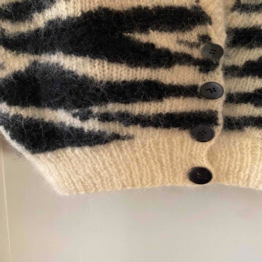 Zebra mohair cardigan