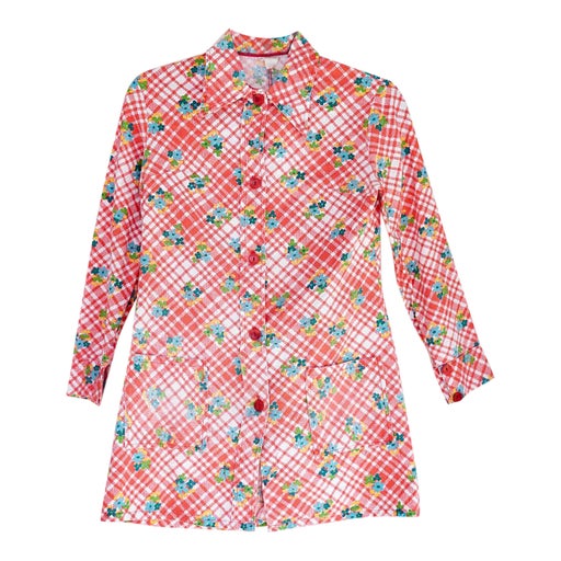 Floral and check dress