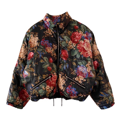 Floral down jacket