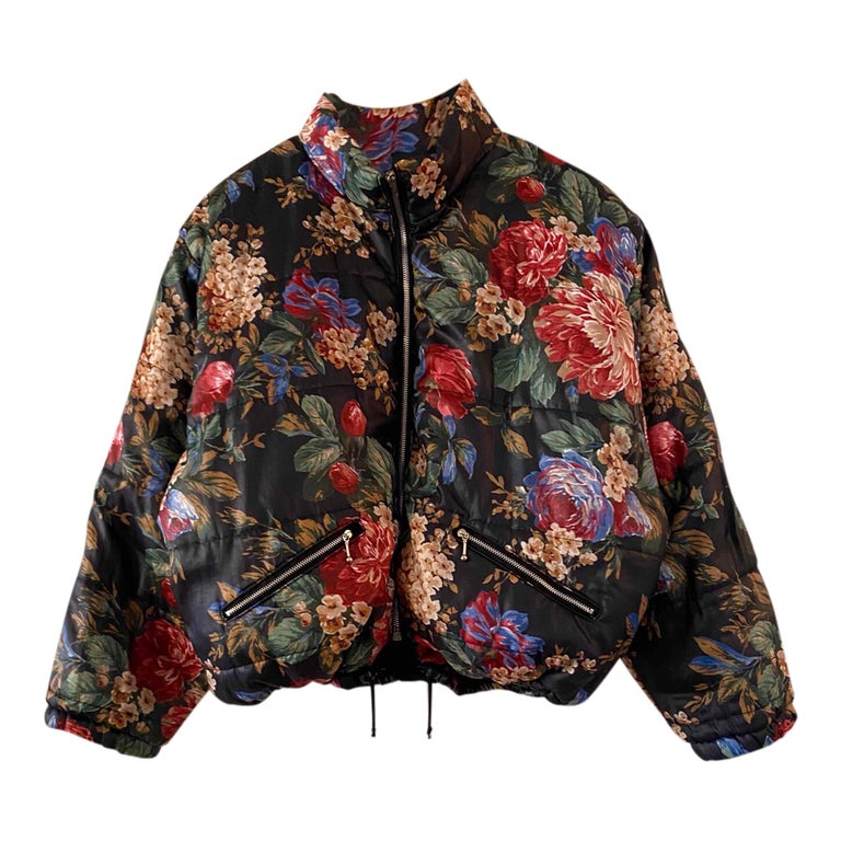 Floral down jacket