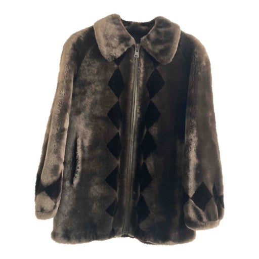 Golden sheepskin jacket