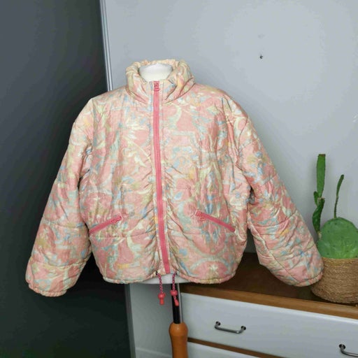 Floral down jacket