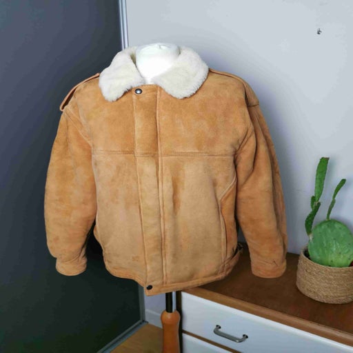 Shearling bomber