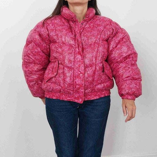 Floral down jacket