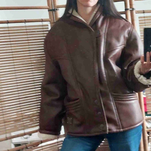Shearling bomber