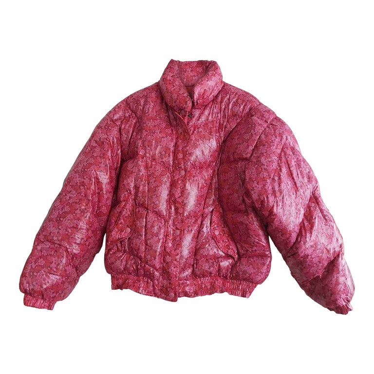 Floral down jacket