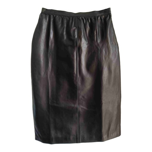 Jupe en cuir Yves Saint Laurent