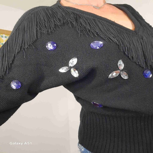 Fringed sweater