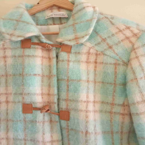 Checked coat.