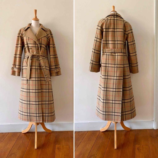 Reversible wool coat