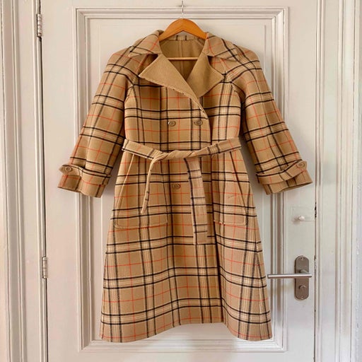 Reversible wool coat