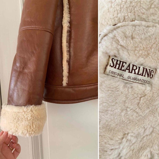 Shearling bomber