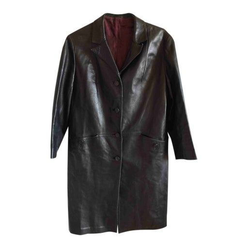 Leather coat