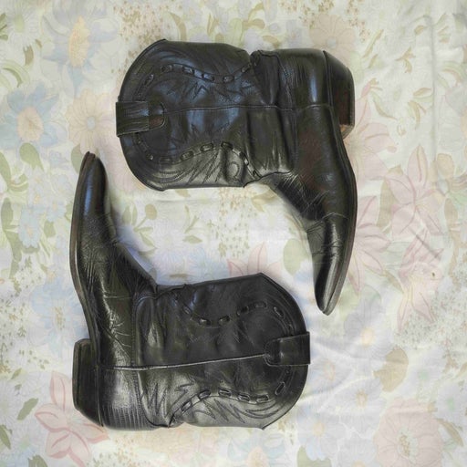 Leather cowboy boots