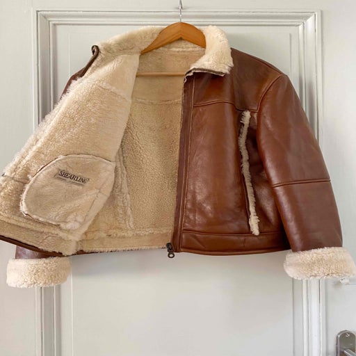 Shearling bomber