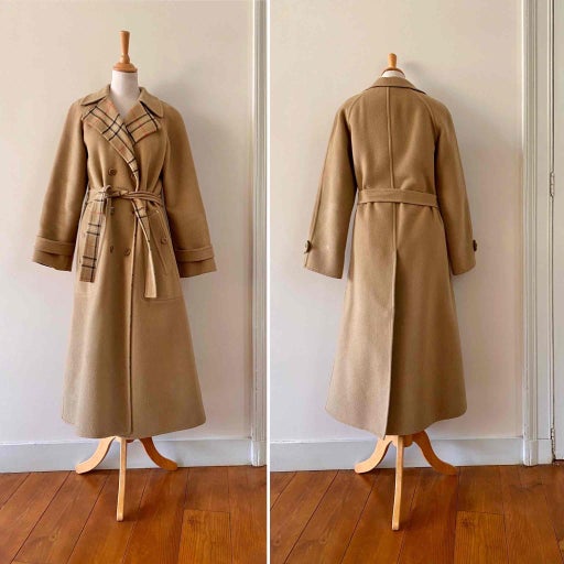 Reversible wool coat