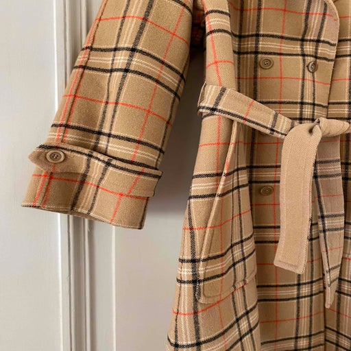 Reversible wool coat