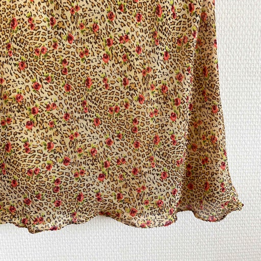 Leopard and flower dress