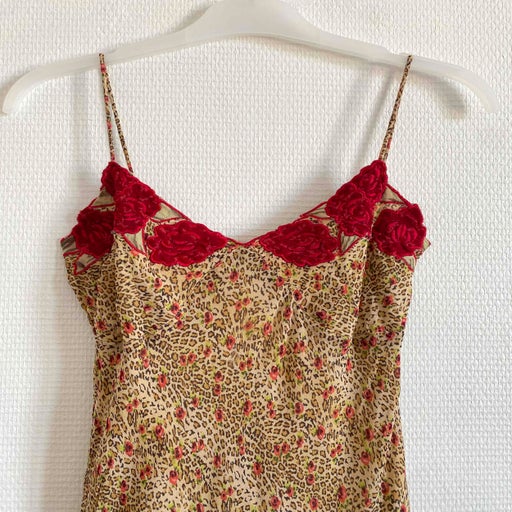 Leopard and flower dress