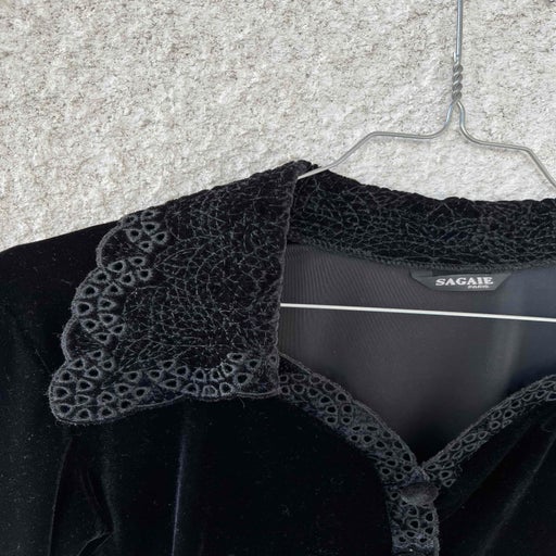 Black velvet bodysuit