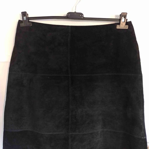 Long suede skirt
